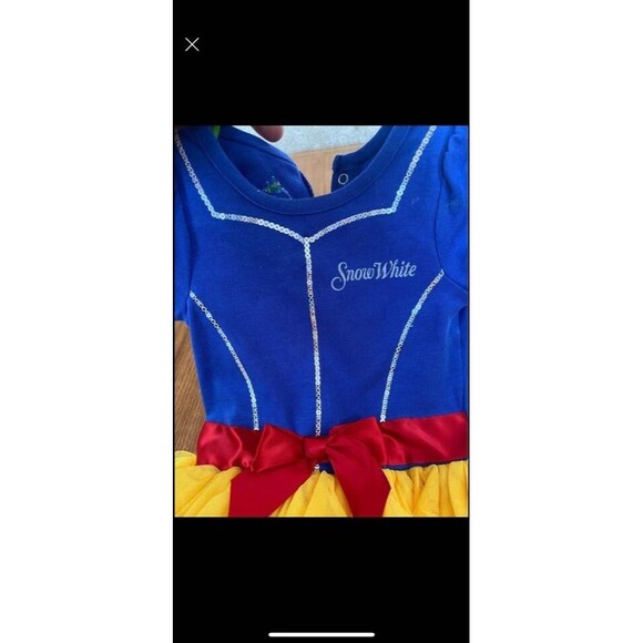 Disney Baby Infant Snow White Dress Outfit Tutu Princess Halloween Costume 9mo - Picture 2 of 5